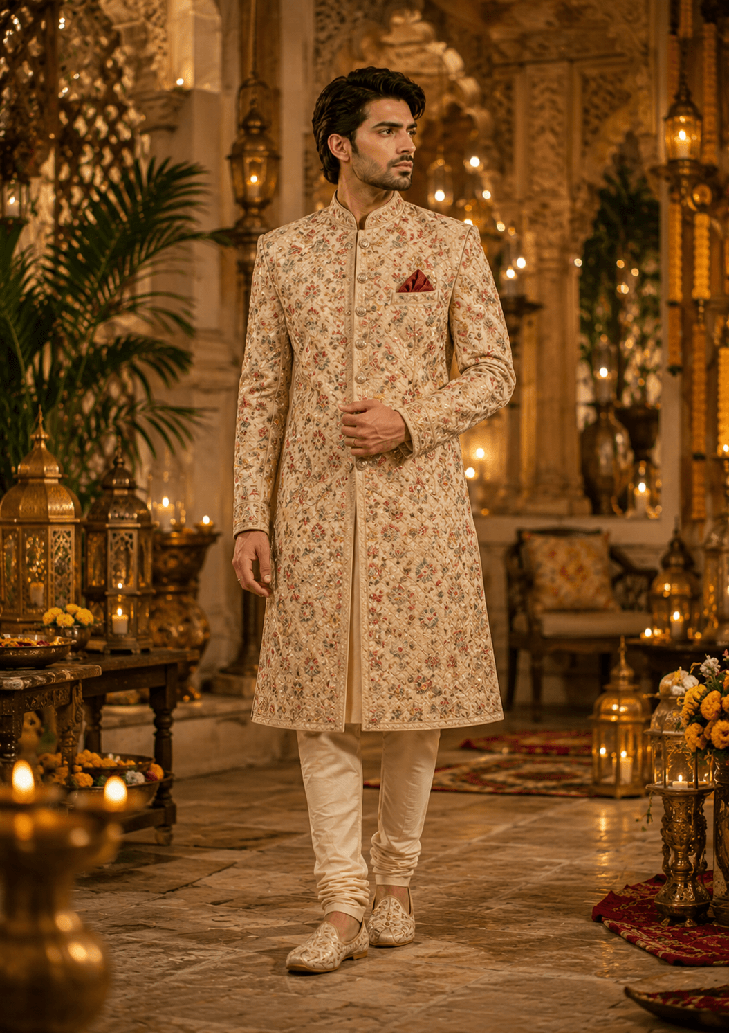 Festive sherwani look