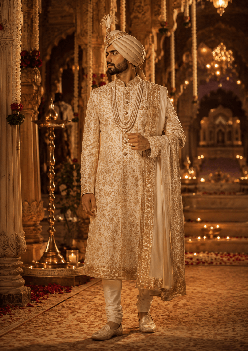 Wedding sherwani look